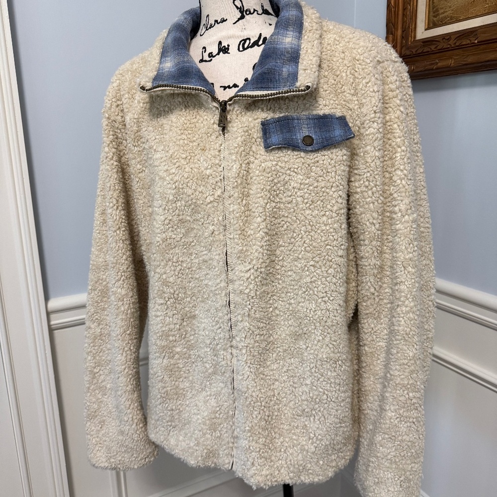 Pendleton Sherpa Jacket, full zip, Ladies Sz XL